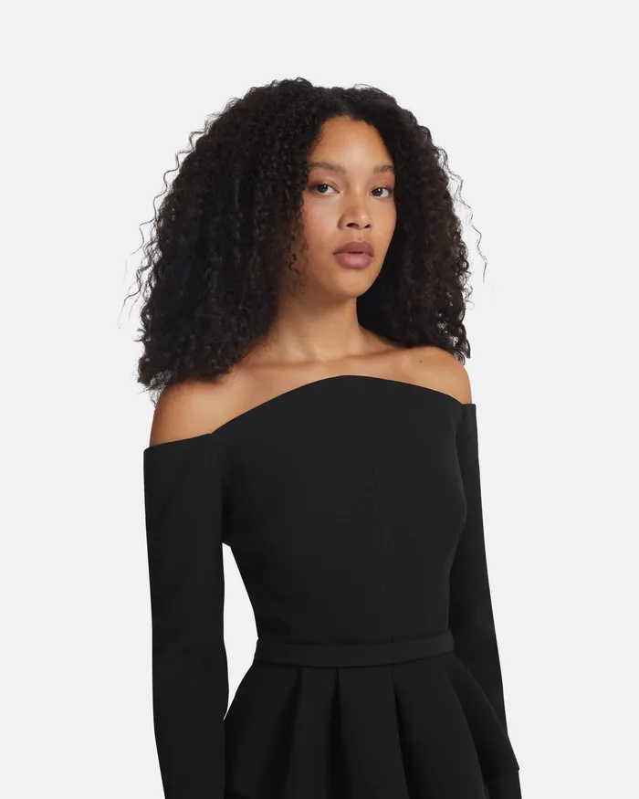 Brien Black Top Black Tops Safiyaa Women