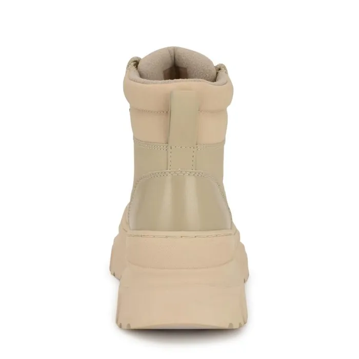 Budde Lug Sole Casual Booties Light Natural Women Nine West Boots and Booties