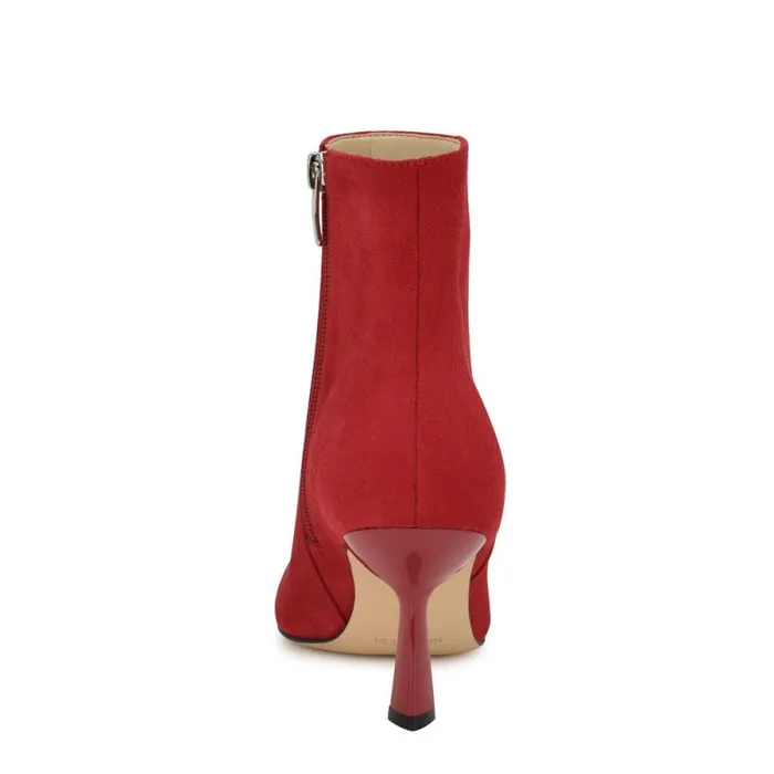 Bunie Dress Ankle Booties Red Women Nine West Boots and Booties