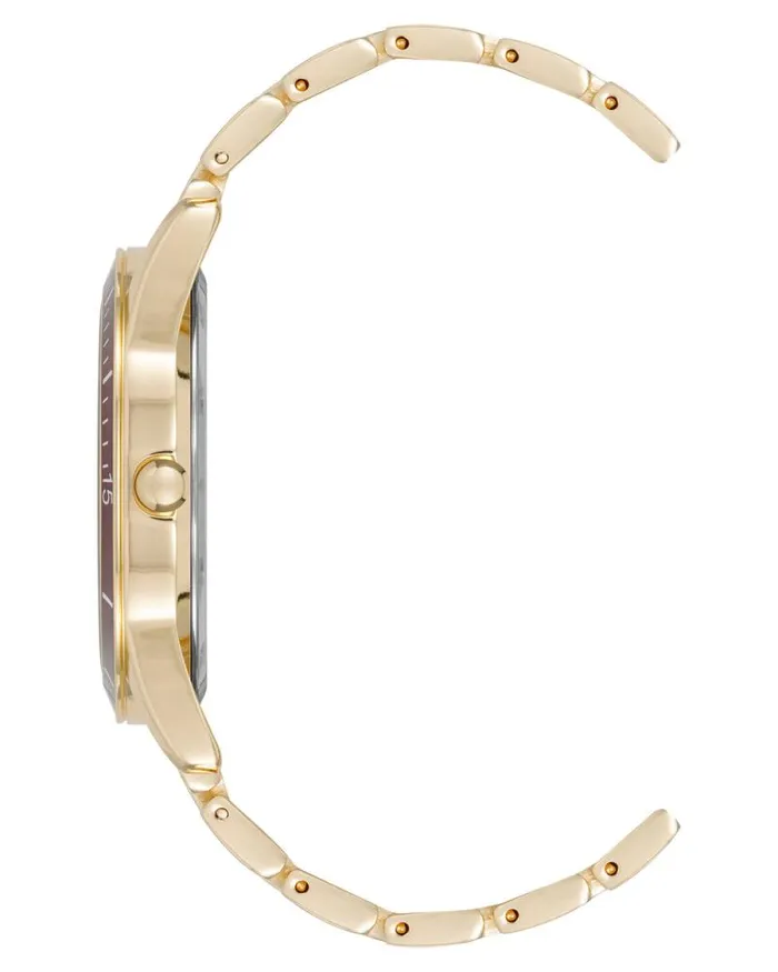 Burgundy Bezel Watch Gold Women Nine West Straps Burgundy Bezel Watch Gold Women Nine West Straps
