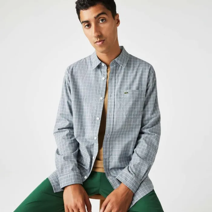 Button Down Shirts Men Lacoste Men039s Regular Fit Check Print Shirt White Green Yellow Tq1 Button Down Shirts Men Lacoste Men039s Regular Fit Check Print Shirt White Green Yellow Tq1