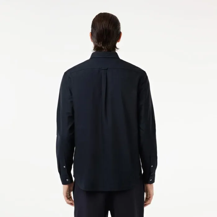 Button Down Shirts Men Lacoste Men039s Regular Fit Cotton Oxford Shirt Navy Blue F2w