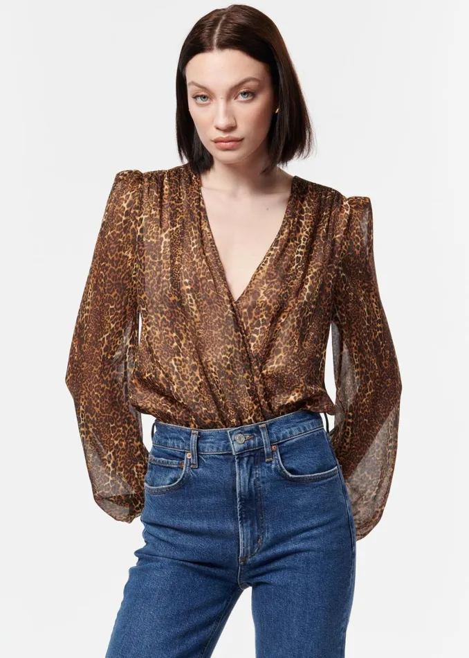 CAMI NYC Bodysuits Women Isa Bodysuit Animal Print