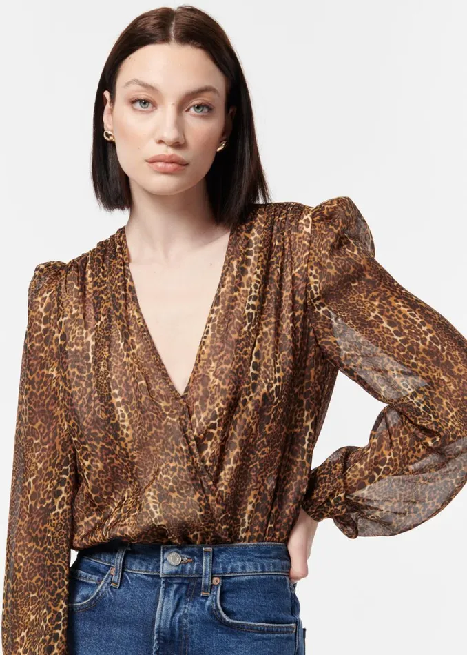CAMI NYC Bodysuits Women Isa Bodysuit Animal Print