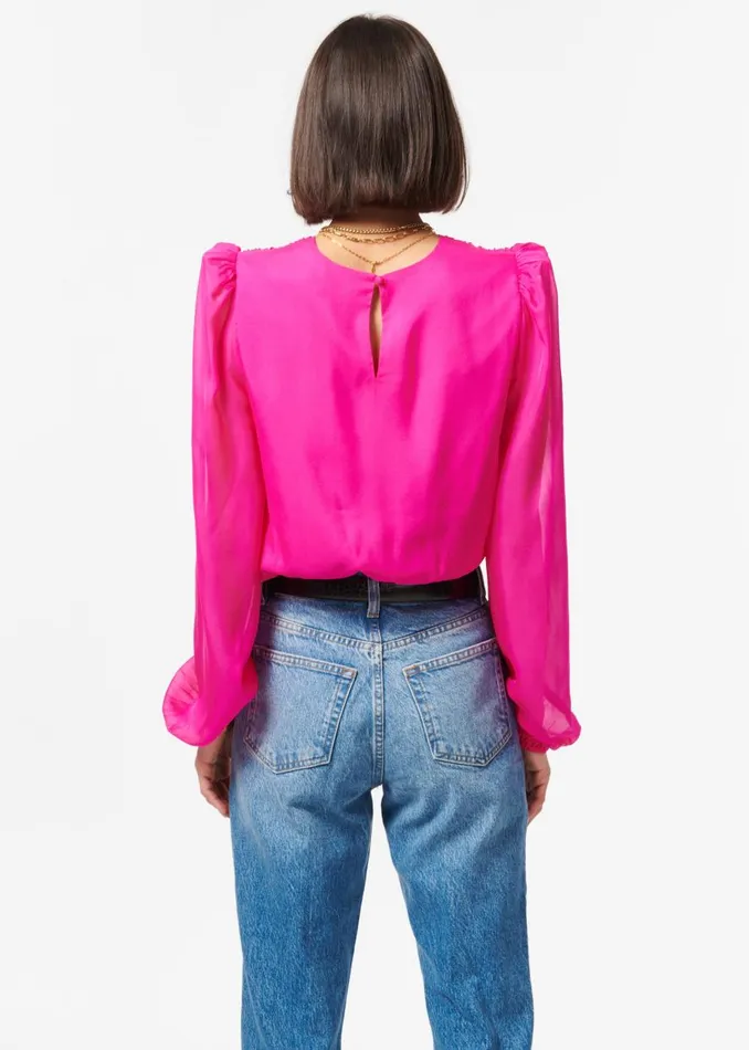 CAMI NYC Bodysuits Women Isa Bodysuit Neon Pink