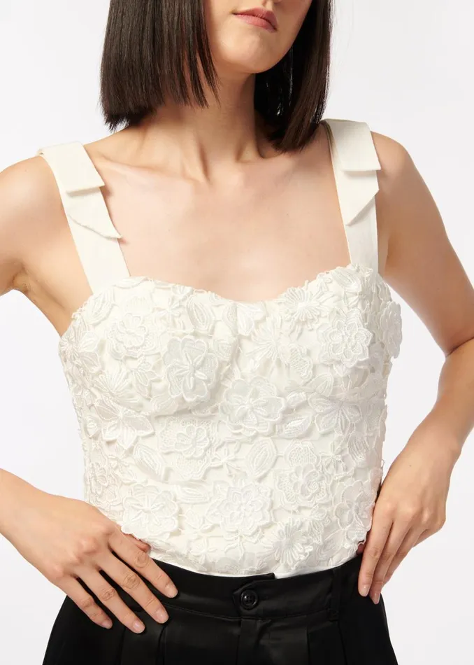 CAMI NYC Bodysuits Women Paloma Bodysuit White