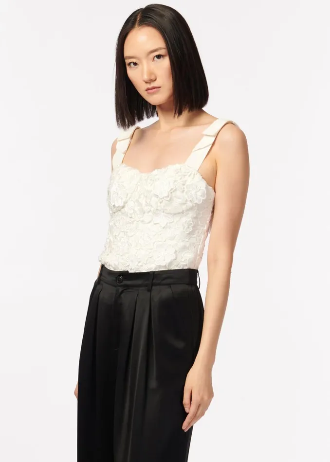 CAMI NYC Bodysuits Women Paloma Bodysuit White