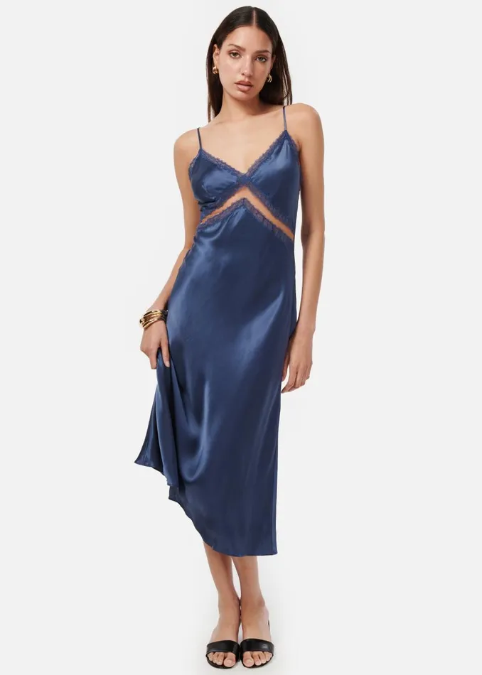 CAMI NYC Dresses Women Delfina Dress Stonewash