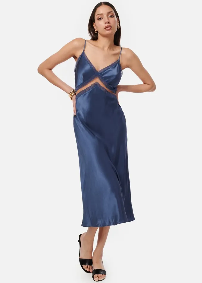 CAMI NYC Dresses Women Delfina Dress Stonewash