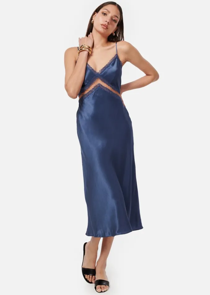 CAMI NYC Dresses Women Delfina Dress Stonewash
