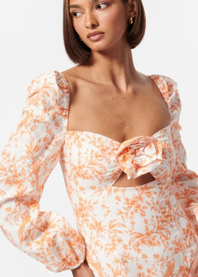 CAMI NYC Dresses Women Swetha Dress Papaya Toile