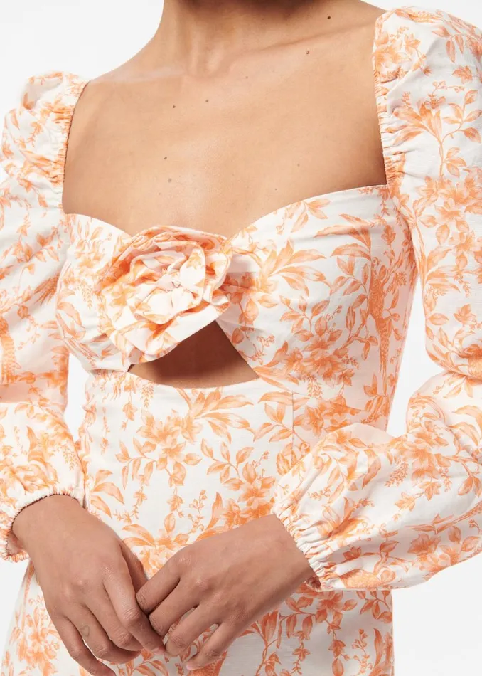 CAMI NYC Dresses Women Swetha Dress Papaya Toile