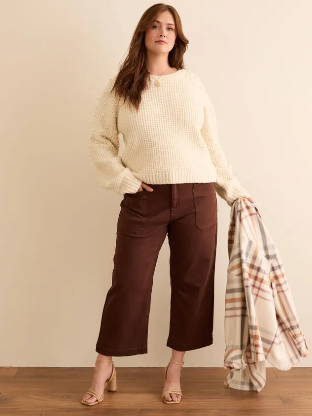 Camille Cropped Sweater Pearledivory Women Altar039d State Sweaters Cardigans Camille Cropped Sweater Pearledivory Women Altar039d State Sweaters Cardigans