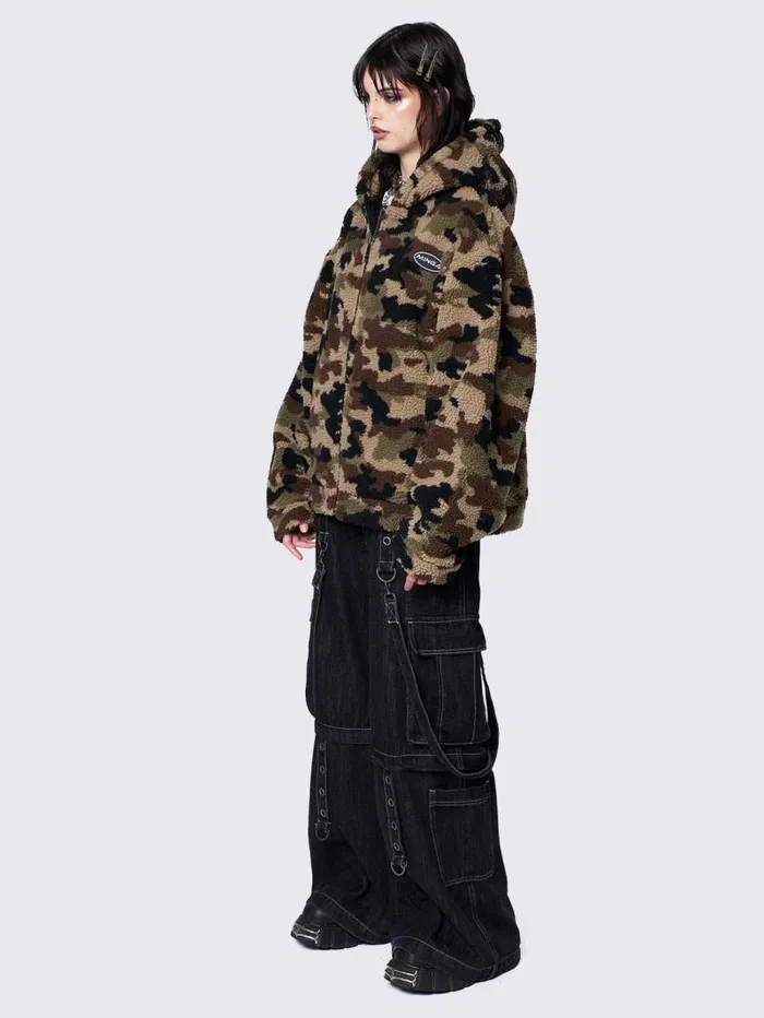 Camo Borg Jacket Women Minga London Jackets Camo Borg Jacket Women Minga London Jackets