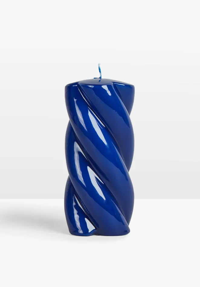 Candles Women Hush Anna and Nina 8211 Blunt Twisted Long Candle Blue