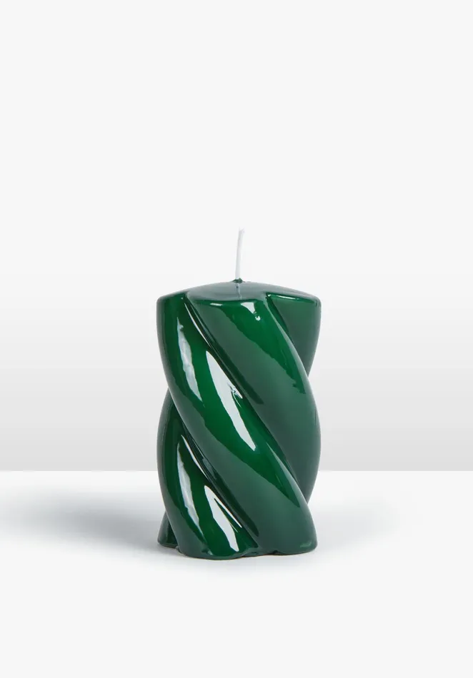 Candles Women Hush Anna and Nina 8211 Blunt Twisted Short Candle Dark Green