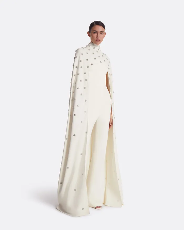 Capes and Harnesses Women Manore Ivory Embroidered Harness Ivory Safiyaa