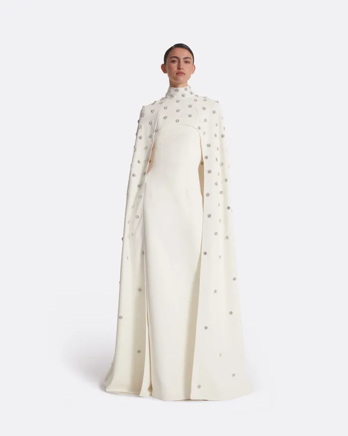 Capes and Harnesses Women Manore Ivory Embroidered Harness Ivory Safiyaa