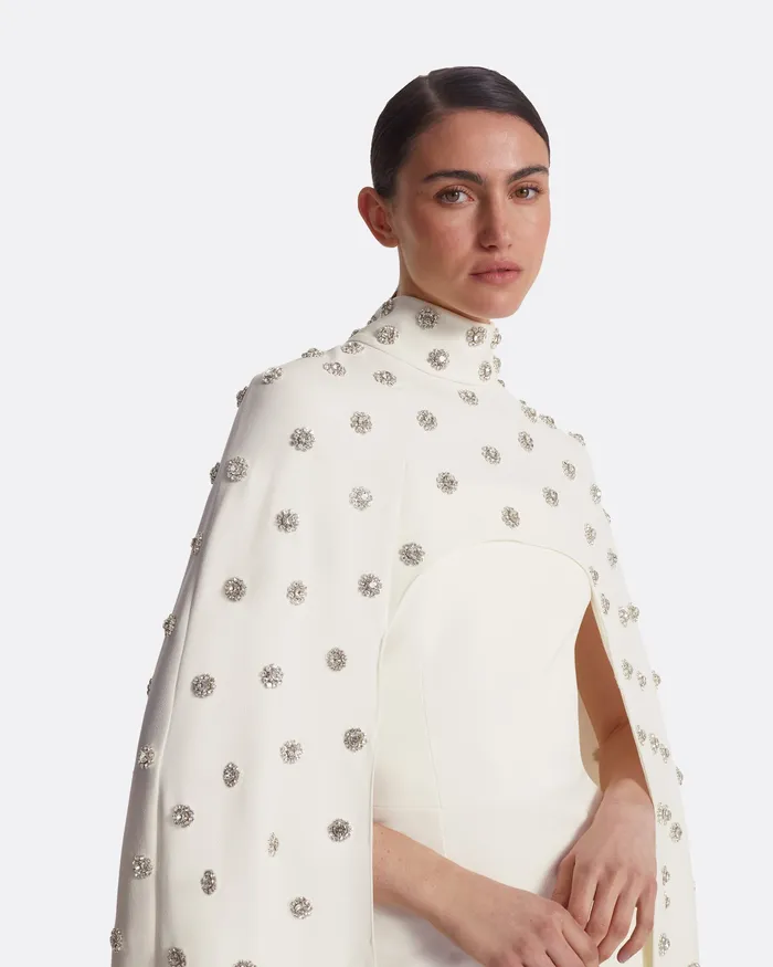Capes and Harnesses Women Manore Ivory Embroidered Harness Ivory Safiyaa