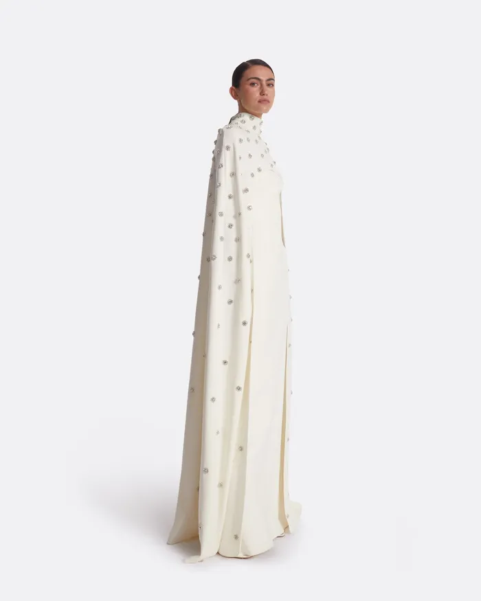 Capes and Harnesses Women Manore Ivory Embroidered Harness Ivory Safiyaa