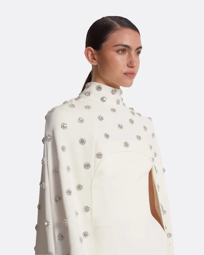 Capes and Harnesses Women Manore Ivory Embroidered Harness Ivory Safiyaa