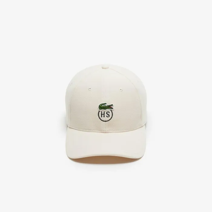 Caps and Hats MenWomen Lacoste Unisex Lacoste X Highsnobiety Cotton Piqu Cap Beige Iit