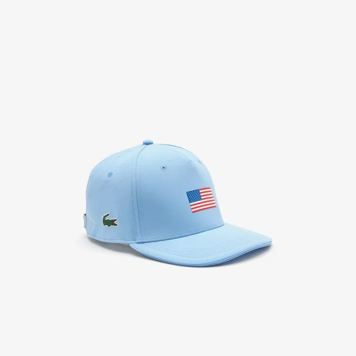 Caps and Hats MenWomen Lacoste Unisex Presidents Cup Lacoste SPORT American Flag Adjustable Cap Blue 5r4