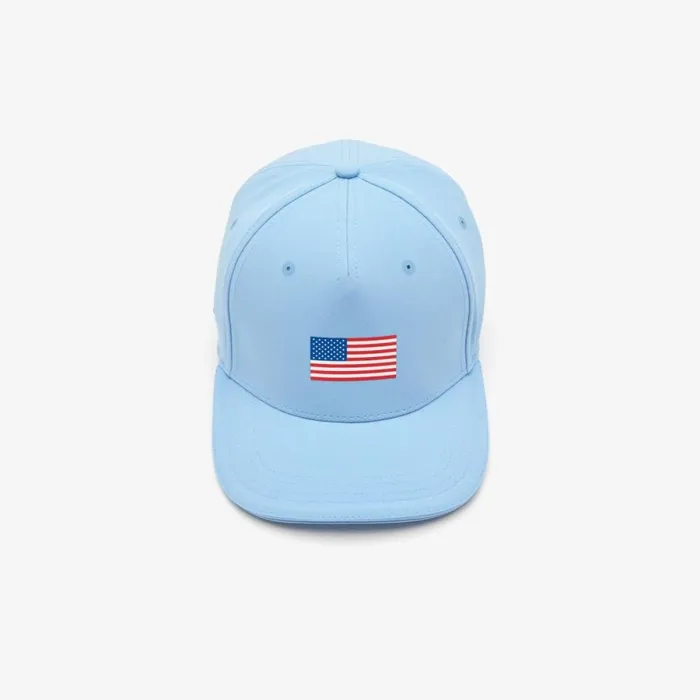 Caps and Hats MenWomen Lacoste Unisex Presidents Cup Lacoste SPORT American Flag Adjustable Cap Blue 5r4