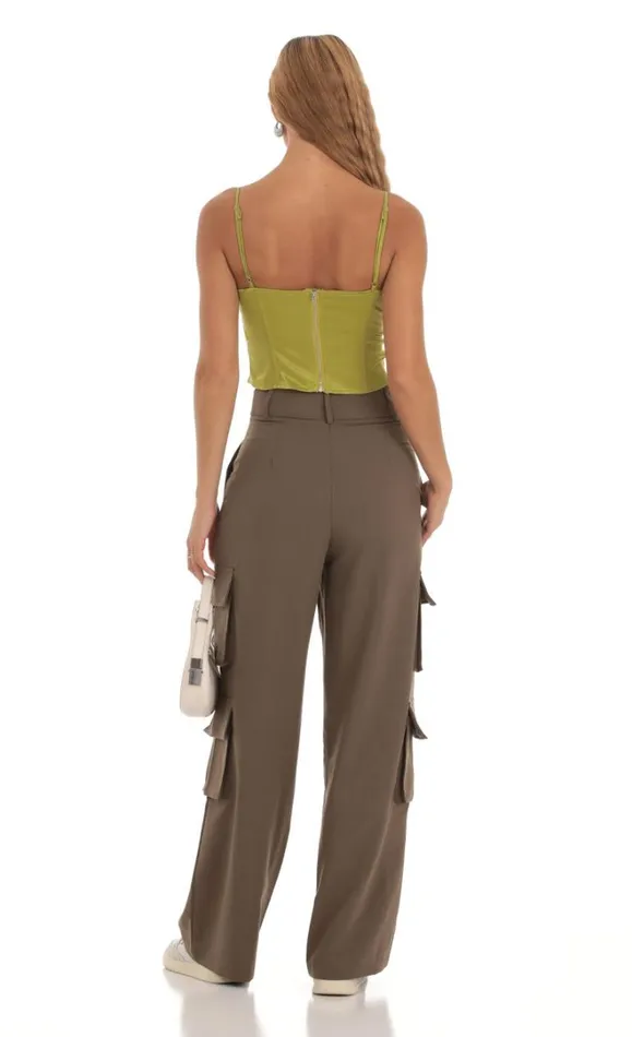 Cargo Pants Brown Women LUCY IN THE SKY Pants Cargo Pants Brown Women LUCY IN THE SKY Pants