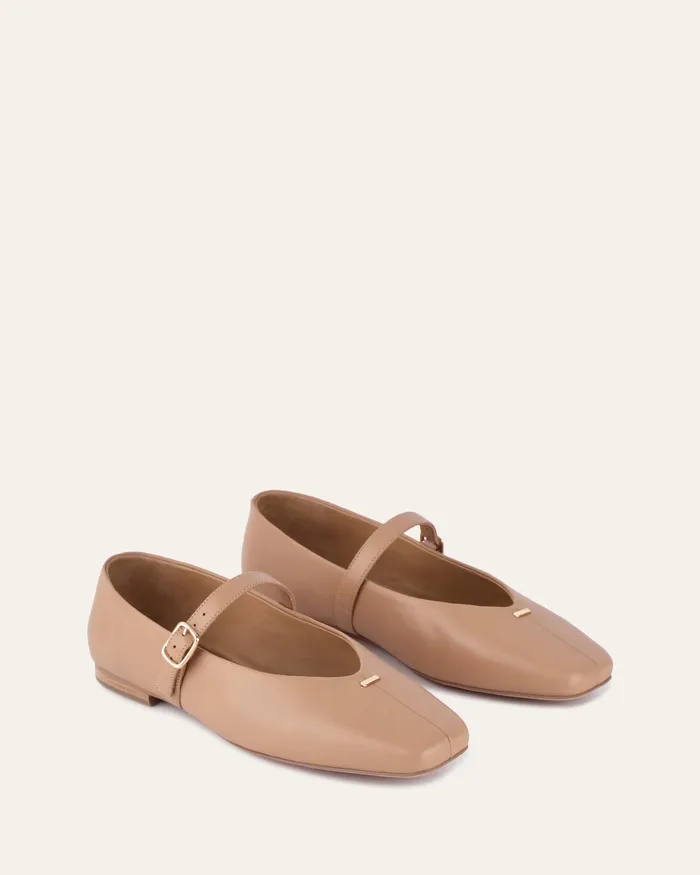 CASUAL April casual flats tan leather 8211 jomercer Women