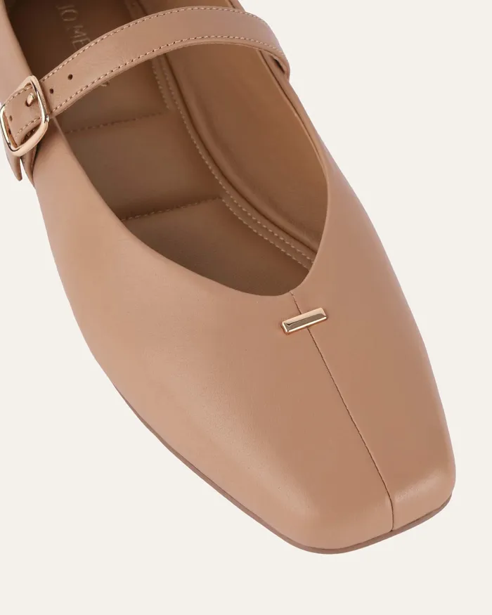 CASUAL April casual flats tan leather 8211 jomercer Women
