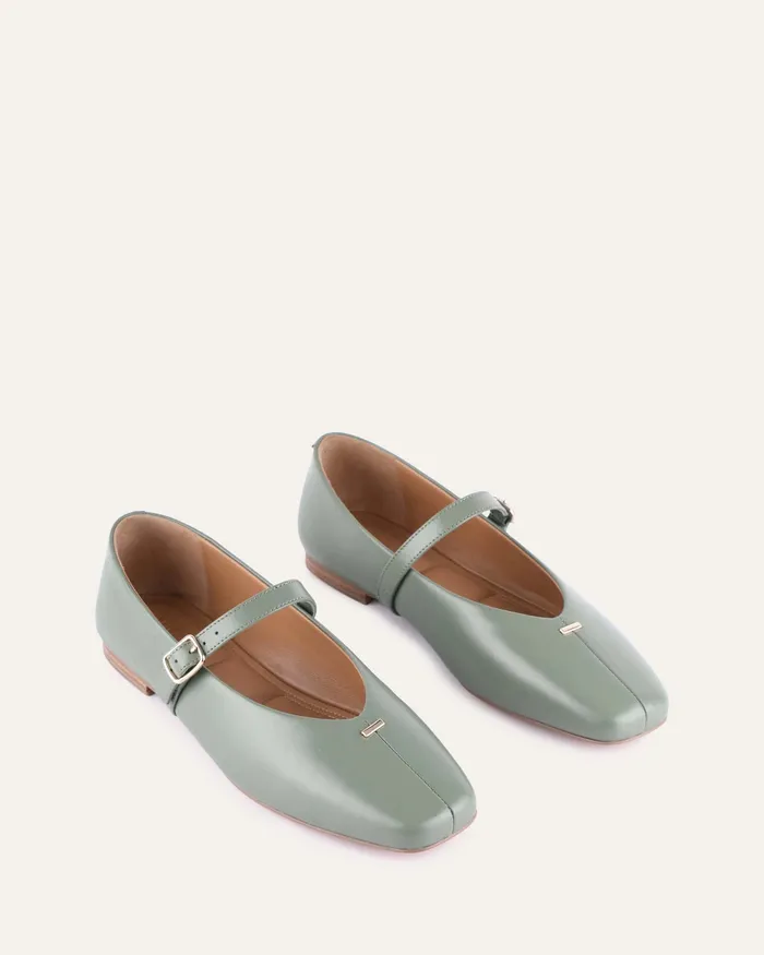 CASUAL jomercer Women April casual flats pistachio green leather CASUAL jomercer Women April casual flats pistachio green leather