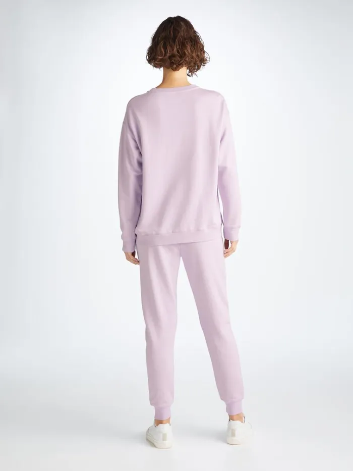 Casual Pants Women Derek Rose Sweatpants Quinn Cotton Modal Lilac