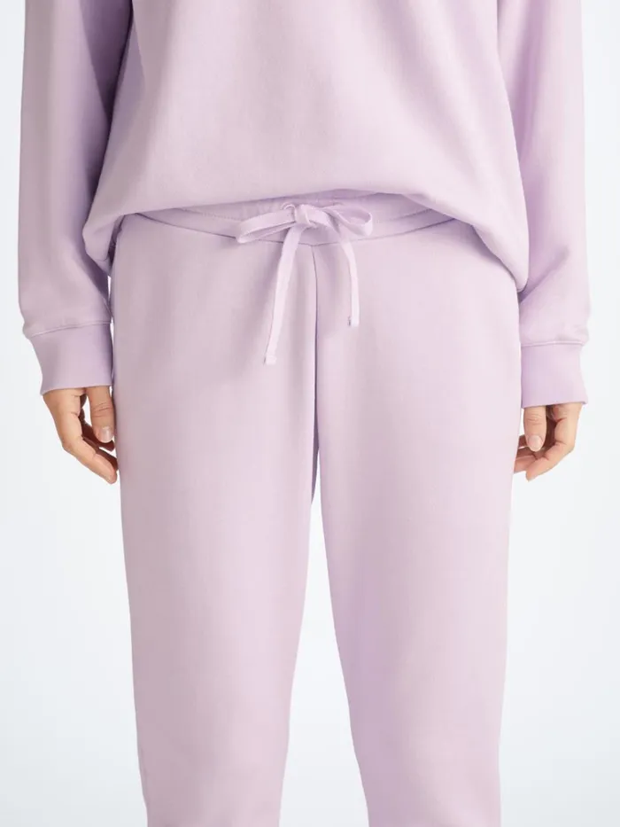 Casual Pants Women Derek Rose Sweatpants Quinn Cotton Modal Lilac