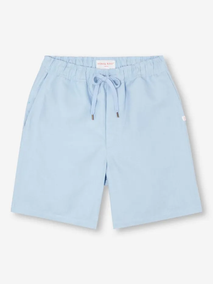 Casual Shorts Men Derek Rose Shorts Sydney 2 Linen Blue