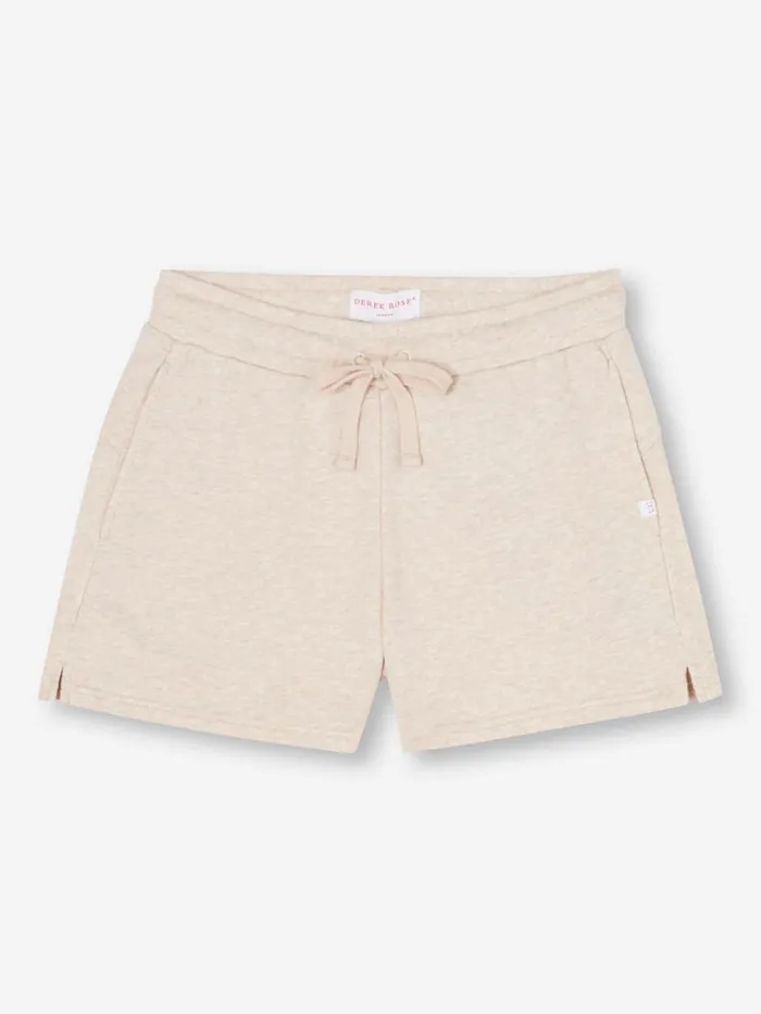 Casual Shorts Women Derek Rose Sweat Shorts Quinn Cotton Modal Oat