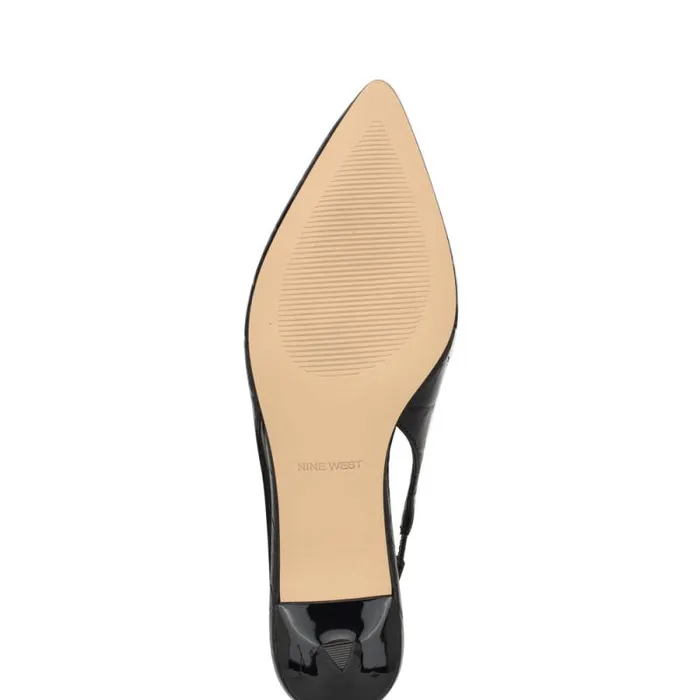 Charlot Tailored Slingback Pumps Black Women Nine West Heels