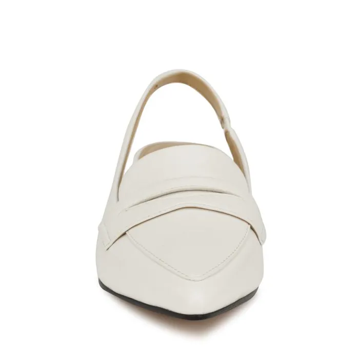Charlot Tailored Slingback Pumps White Women Nine West Heels Charlot Tailored Slingback Pumps White Women Nine West Heels