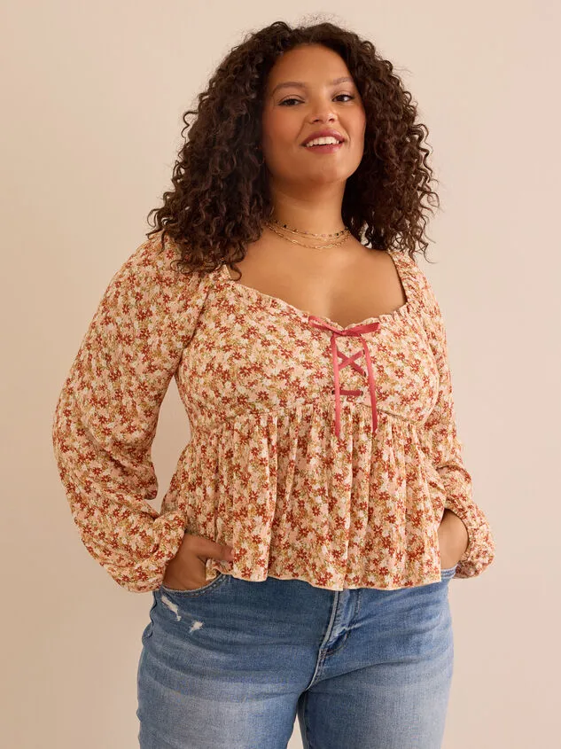 Charmaine Tie Front Babydoll Top Ivoryrust Women Altar039d State Tops Charmaine Tie Front Babydoll Top Ivoryrust Women Altar039d State Tops