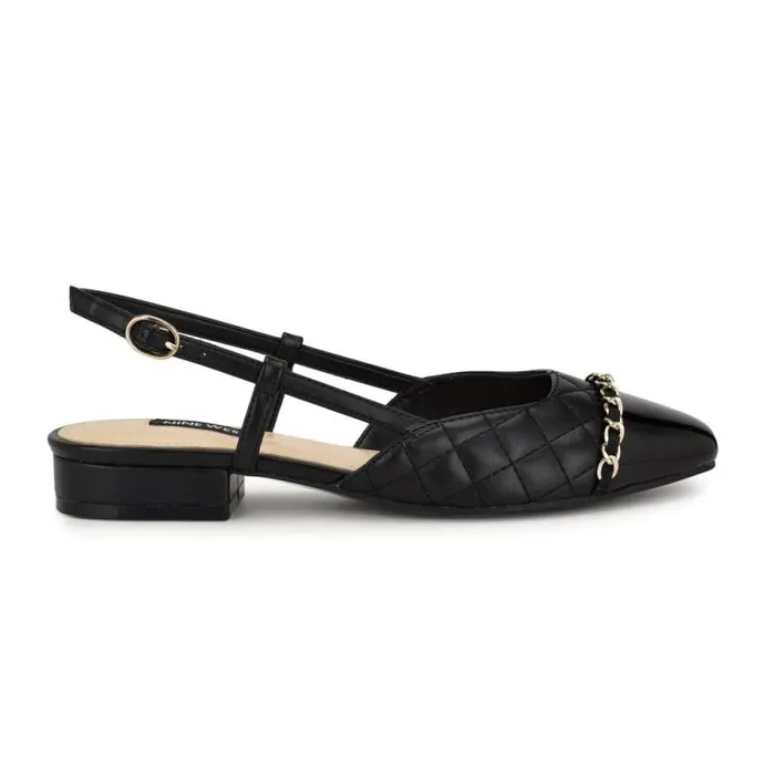 Charme Slingback Dress Flats Blackblack Women Nine West Flats