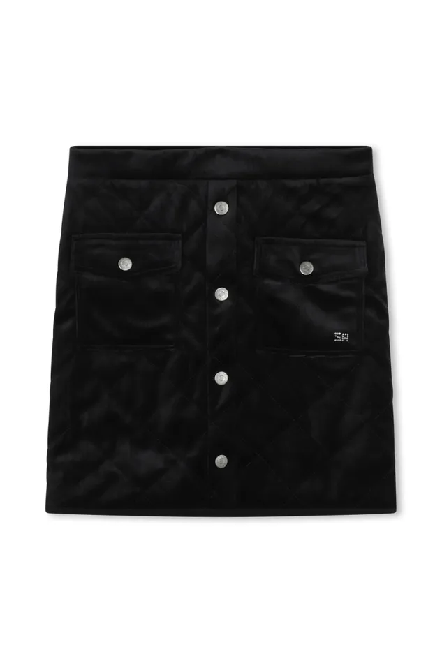 Children Velvet Skirt Black Black Sonia Rykiel Children