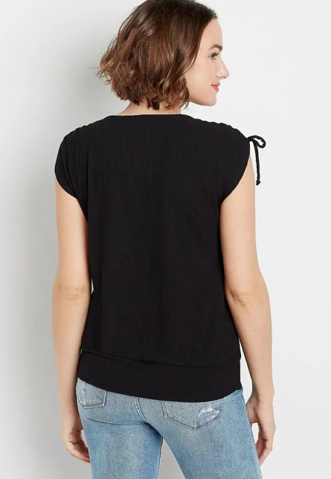 Cinched Sleeve Tank Top Women Maurices Tops