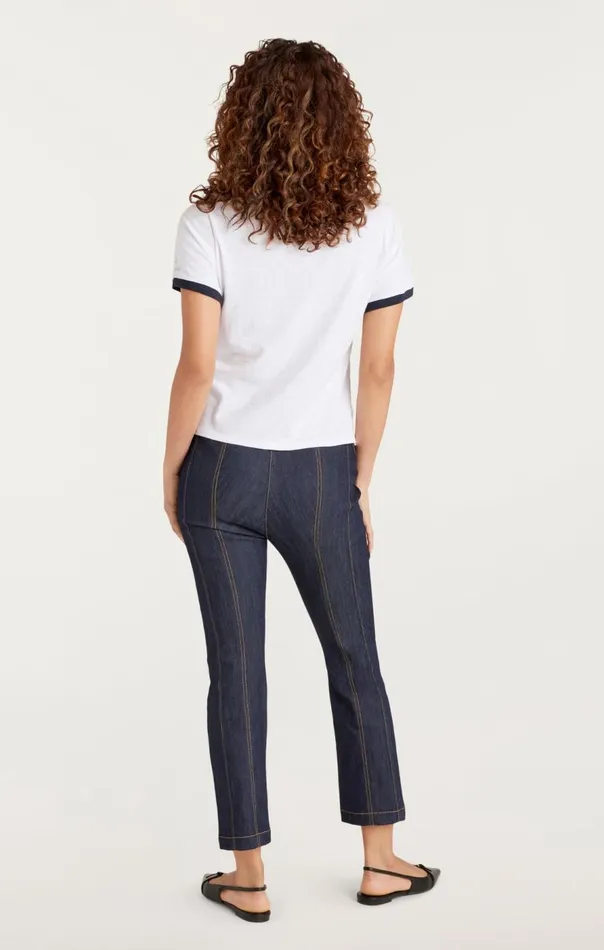 Cinq Sept Amour Ringer Tee White Women Tees