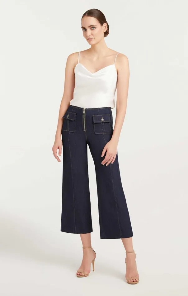 Cinq Sept Azure Pant Indigo Women Pants