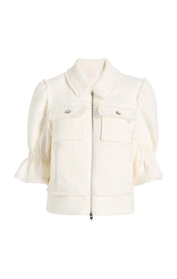 Cinq Sept Boucle Holly Jacket Gardenia Women Jackets