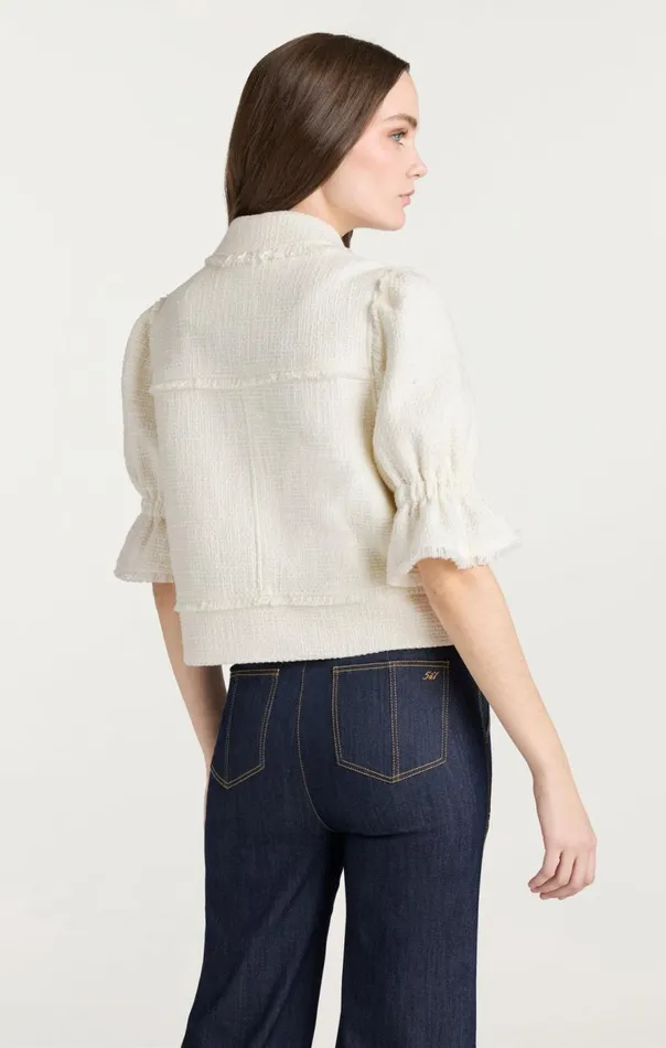 Cinq Sept Boucle Holly Jacket Gardenia Women Jackets