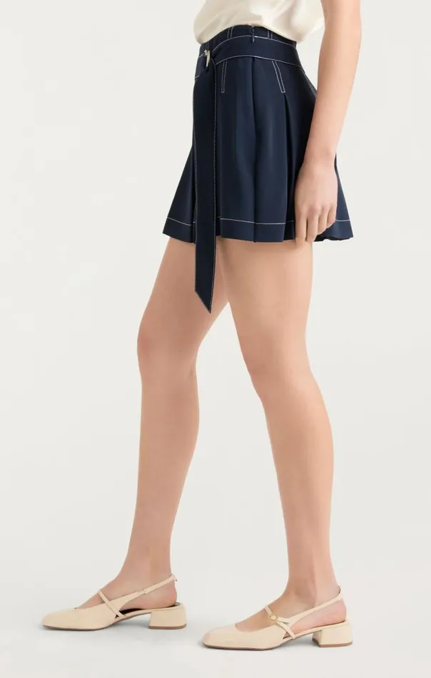 Cinq Sept Ciela Skort Navyivory Women Shorts