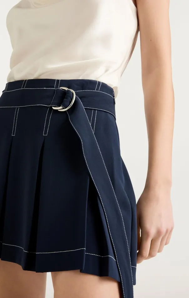 Cinq Sept Ciela Skort Navyivory Women Shorts