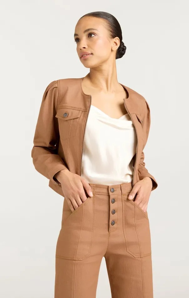 Cinq Sept Dalia Jacket Cocoa Women Denim
