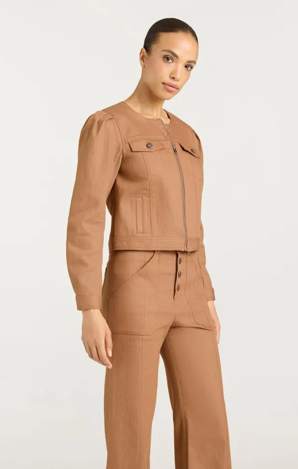Cinq Sept Dalia Jacket Cocoa Women Denim